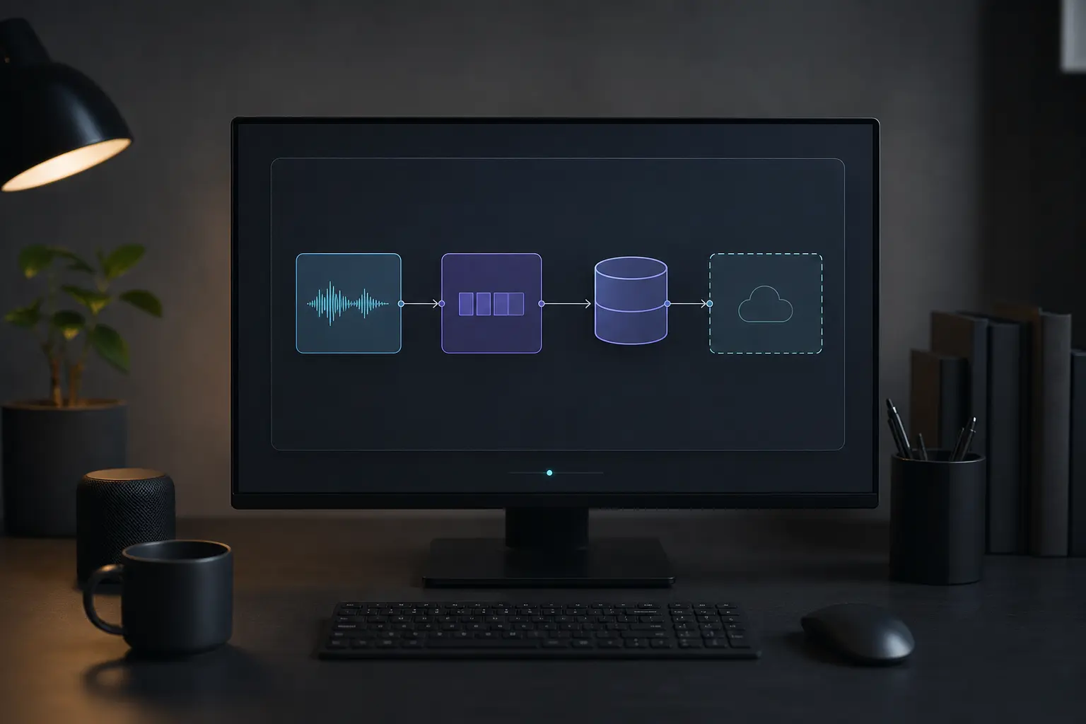 Audio Scribe архитектура backend очереди и production-контур